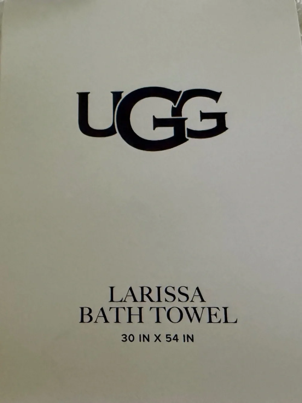 UGG Bath Towels Fringed Textured White